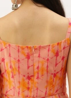 Multicolor Asymmetric Gathered Gown Party Wear -Deals Chic Lehenga Store Multicolor Asymmetric Gathered Gown IWBS02208448 rrc2