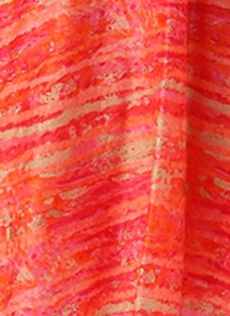 Multicolored Art Silk Round Neck Dress After Six Wear 8 Multicolored Art Silk Round Neck Dress After Six Wear - Image 8