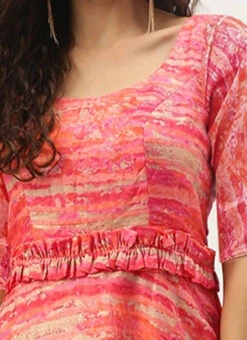 Multicolored Art Silk Round Neck Dress Festive Wear 12 Multicolored Art Silk Round Neck Dress Festive Wear -Deals Chic Lehenga Store Multicolored Art Silk Round Neck Dress DRBS02307733 rrc1