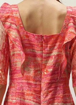 Multicolored Art Silk Ruffles Style Jumpsuit After Six Wear -Deals Chic Lehenga Store Multicolored Art Silk Ruffles Style Jumpsuit DRBS02307783 rrc2