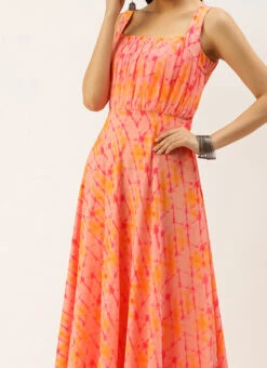 Multicolored Digital Print Georgette Gown After Six Wear