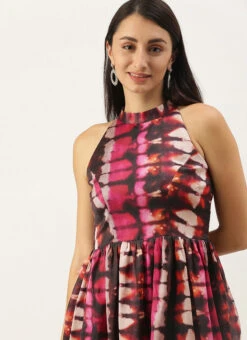 Multicolored Digital Printed Gathered Dress After Six Wear -Deals Chic Lehenga Store Multicolored Digital Printed Gathered Dress DRBS02110843 rrc2