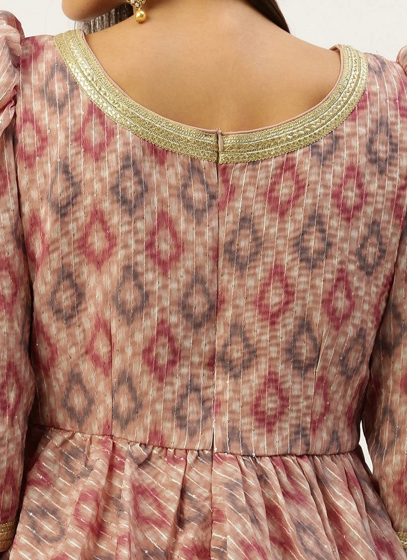 Top From Multicolored Digital Printed Georgette Co Ords Set After Six Wear 6 Top From Multicolored Digital Printed Georgette Co Ords Set After Six Wear - Image 6