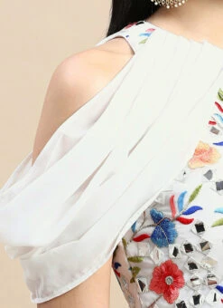 Multicolored Embroidered Blouse Wedding Wear -Deals Chic Lehenga Store Multicolored Embroidered Blouse BLBS02303845 rrc3