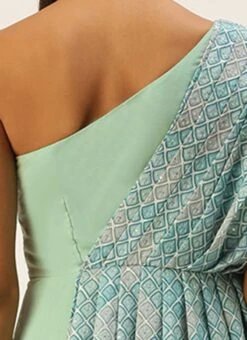 Multicolored Embroidered Indo Western Gown Party Wear -Deals Chic Lehenga Store Multicolored Embroidered Indo Western Gown IWBS02206293 rrc2