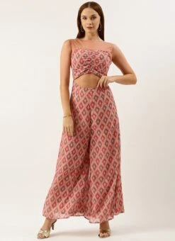 Multicolored Georgette Digital Printed Jumpsuit Festive Wear After Six Wear 10 Multicolored Georgette Digital Printed Jumpsuit Festive Wear After Six Wear -Deals Chic Lehenga Store Multicolored Georgette Digital Printed Jumpsuit DRBS02212556 u