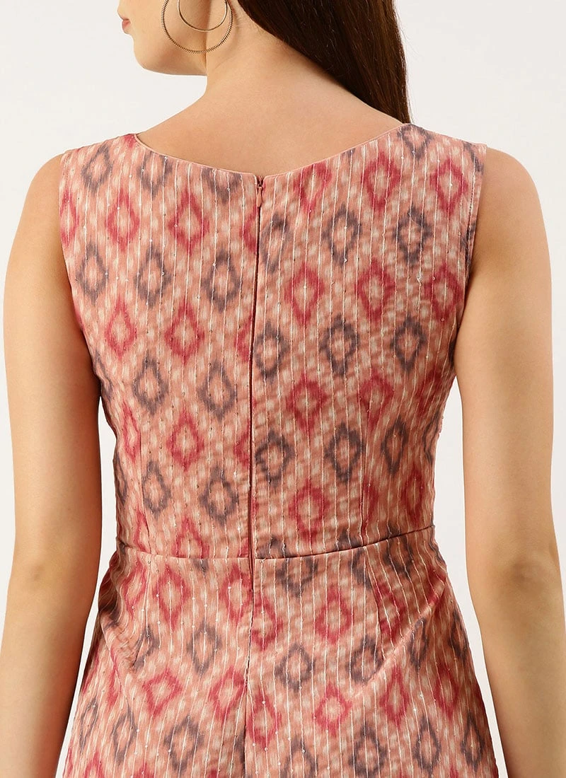 Multicolored Georgette Digital Printed Jumpsuit Festive Wear After Six Wear 6 Multicolored Georgette Digital Printed Jumpsuit Festive Wear After Six Wear - Image 6