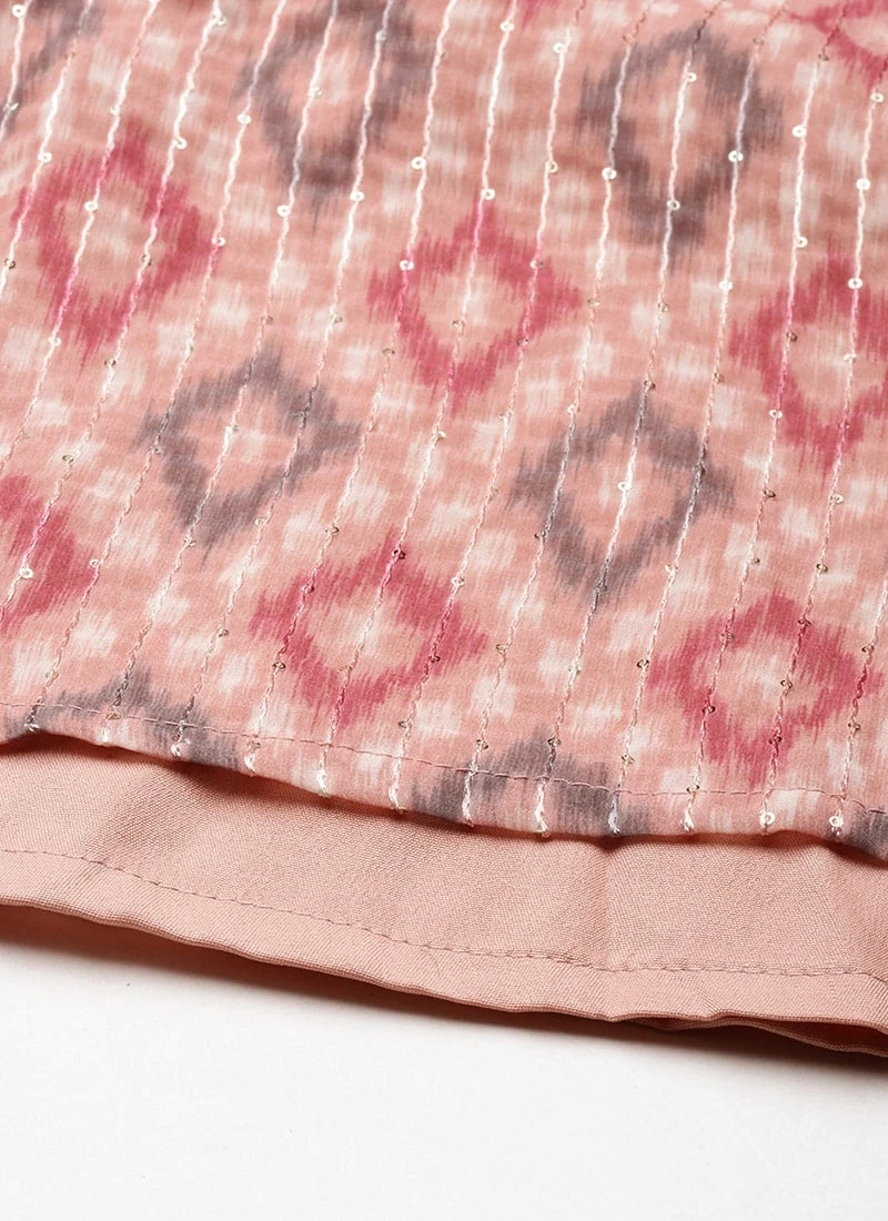 Multicolored Georgette Digital Printed Jumpsuit Festive Wear After Six Wear 8 Multicolored Georgette Digital Printed Jumpsuit Festive Wear After Six Wear - Image 8