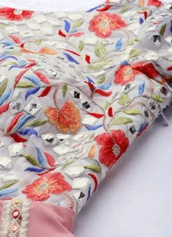 Multicolored Georgette Embroidered Kali Style Gown Festive Wear -Deals Chic Lehenga Store Multicolored Georgette Embroidered Kali Style Gown IWBS02104149 rrc1