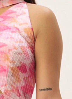 Multicolored Georgette Printed Halter Neck Dress After Six Wear -Deals Chic Lehenga Store Multicolored Georgette Printed Halter Neck Dress DRBS02302437 rrc3