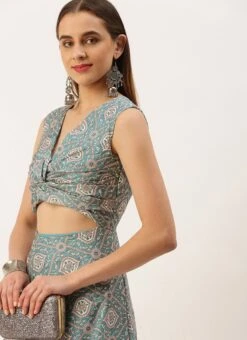 Multicolored Modal Digital Printed Dress After Six Wear -Deals Chic Lehenga Store Multicolored Modal Digital printed Dress DRBS02210955 rrc4 1