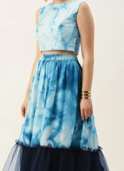 Multicolored Sequins Embroidered Lehenga Set Festive Wear