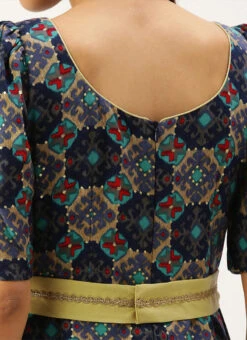 Multicolored Printed A Line Maxi Dress Festive Wear -Deals Chic Lehenga Store Multicolored Printed A Line Maxi Dress DRBS02203576 rrc2