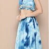 Skirt From Multicolored Tie Dye Chinon Lehenga Set After Six Wear