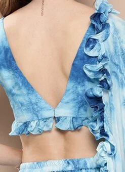 Skirt From Multicolored Tie Dye Chinon Lehenga Set After Six Wear -Deals Chic Lehenga Store Multicolored Tie Dye Chinon Lehenga Set GHBS02301026 rrc2