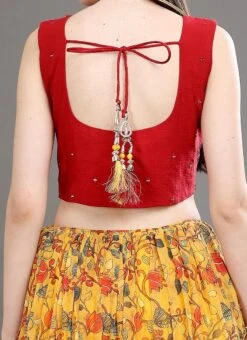 Mustard Pure Georgette Printed Umbrella Lehenga Skirt Party Wear -Deals Chic Lehenga Store Mustard Pure Georgette Printed Umbrella Lehenga Skirt GHJKSCB5252 rrc2