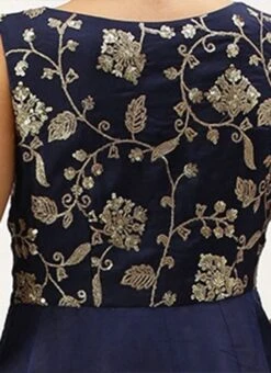 Navy Blue Embroidered Kali Style Gown Festive Wear 14 Navy Blue Embroidered Kali Style Gown Festive Wear -Deals Chic Lehenga Store Navy Blue Embroidered Kali Style Gown IWBS02203495 rrc3