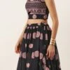 Skirt From Navy Blue Georgette Embroidered Lehenga After Six Wear