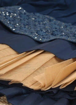 Navy Blue Pure Georgette Embroidered Work A Line Lehenga Choli Wedding Wear -Deals Chic Lehenga Store Navy Blue Pure Georgette Embroidered Work A Line Lehenga Choli GHSGCBA78 rrc3