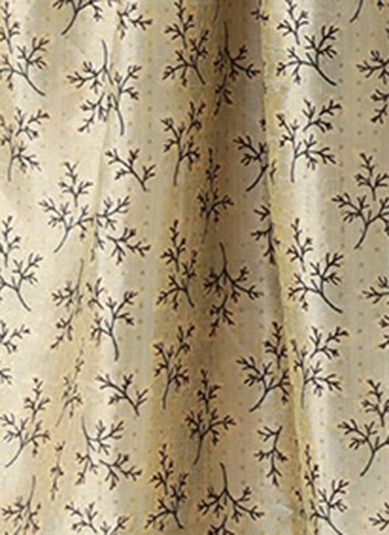 Off White Art Silk Gathered Flare Dress Festive Wear 8 Off White Art Silk Gathered Flare Dress Festive Wear - Image 8