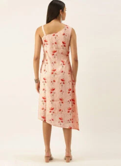 Off White Asymmetric Hem One Shoulder Dress Party Wear -Deals Chic Lehenga Store Off White Asymmetric Hem One Shoulder Dress DRBS02201206 b