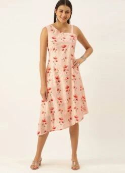 Off White Asymmetric Hem One Shoulder Dress Party Wear -Deals Chic Lehenga Store Off White Asymmetric Hem One Shoulder Dress DRBS02201206 u