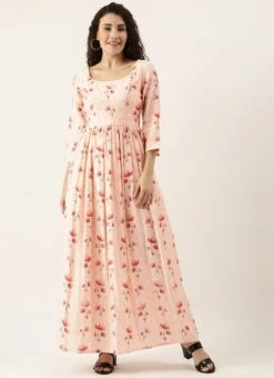 Off White Chanderi Modal Silk Dress After Six Wear -Deals Chic Lehenga Store Off White Chander Modal Silk Dress DRBS02111081 u