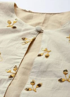 Off White N Black Embroidered Jacket Style Gown After Six Wear -Deals Chic Lehenga Store Off White N Black Embroidered Jacket Style Gown IWBS01910263 rrc2