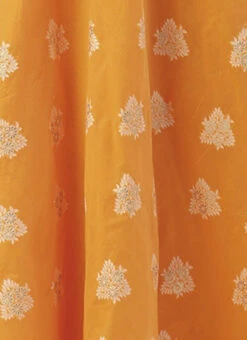 Off White N Mustard Jacquard Maxi Dress Festive Wear -Deals Chic Lehenga Store Off White N mustard Jacquard Maxi Dress DRBS02210940 rrc3