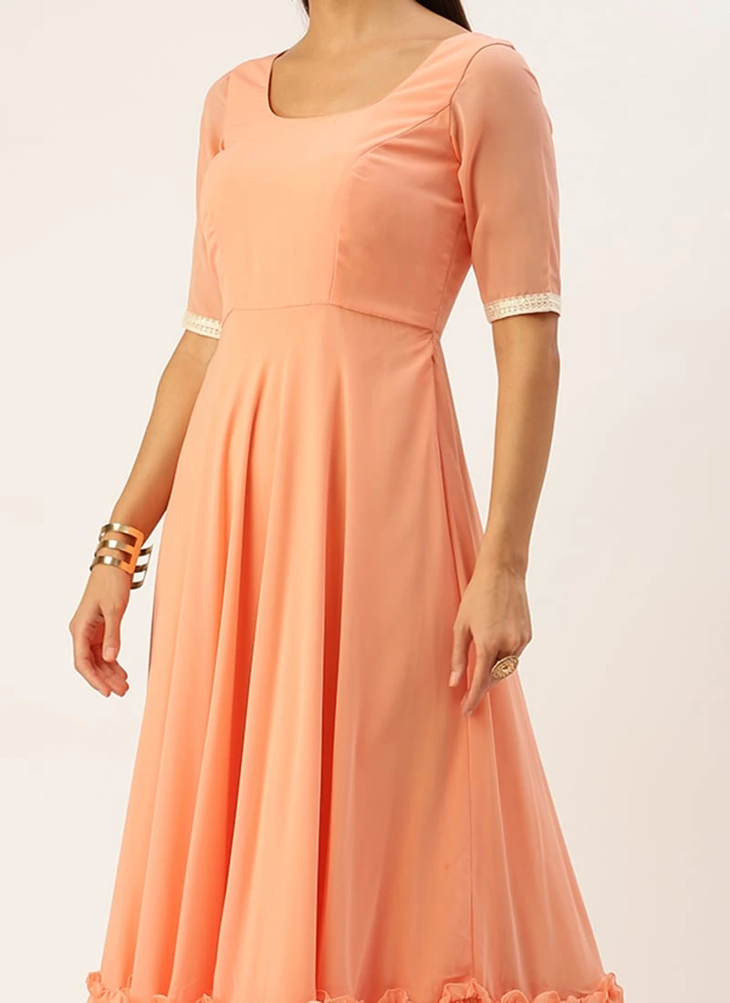 Jacket From Off White Net Embroidered Jacket Style Gown 1 Jacket From Off White Net Embroidered Jacket Style Gown