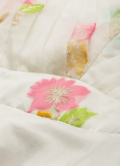 Off White Pleated Yoke Organza Dress After Six Wear 11 Off White Pleated Yoke Organza Dress After Six Wear -Deals Chic Lehenga Store Off White Pleated Yoke Organza Dress DRBS02110893 rrc1