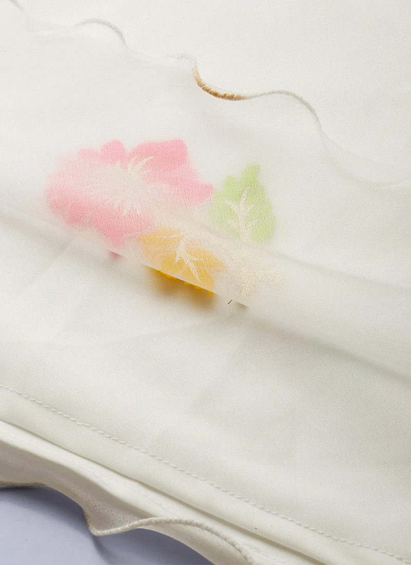 Off White Pleated Yoke Organza Dress After Six Wear 6 Off White Pleated Yoke Organza Dress After Six Wear - Image 6