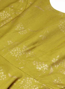 Olive Green Rayon Foil Print Jacket N Dress Festive Wear -Deals Chic Lehenga Store Olive Green Rayon Foil Print Jacket N Dress DRBS02211210 rrc1