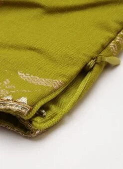 Bottom From Olive Green Rayon Foil Printed Co Ord Set After Six Wear -Deals Chic Lehenga Store Olive Green Rayon Foil Printed Co ord Set IWBS02211126 rrc4