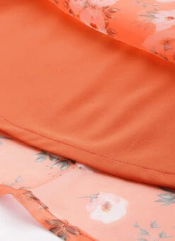 Orange Digital Printed Organza Dress After Six Wear 15 Orange Digital Printed Organza Dress After Six Wear -Deals Chic Lehenga Store Orange Digital Printed Organza Dress DRBS02303873 rrc4