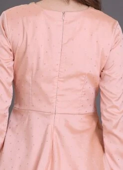 Top From Peach Art Silk Sharara Set After Six Wear -Deals Chic Lehenga Store Peach Art Silk Sharara Set SLBS02306378 rrc2 1