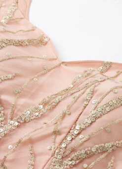 Pink Embroidered Floor Length Lehenga Set Wedding Wear -Deals Chic Lehenga Store Peach Embroidered Floor Length Lehenga Set GHBS02001297 rrc1