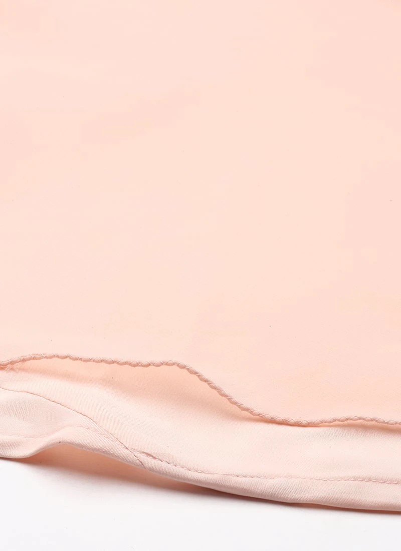 Peach Embroidered Georgette Layered Gown Party Wear 7 Peach Embroidered Georgette Layered Gown Party Wear - Image 7