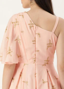 Peach Embroidered Jumpsuit Festive Wear -Deals Chic Lehenga Store Peach Embroidered Jumpsuit DRBS02306363 rrc2