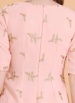 Dupatta From Peach Embroidered Palazzo Suit After Six Wear -Deals Chic Lehenga Store Peach Embroidered Palazzo Suit SLBS02306390 rrc2 2