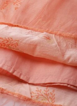 Peach Foil Printed A Line Dress After Six Wear -Deals Chic Lehenga Store Peach Foil Printed A Line Dress DRBS02209710 rrc3