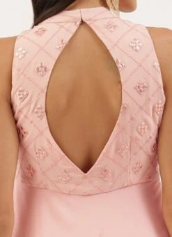 Peach Georgette Embroidered Gown Festive Wear 13 Peach Georgette Embroidered Gown Festive Wear -Deals Chic Lehenga Store Peach Georgette Embroidered Gown IWBS02206270 rrc2