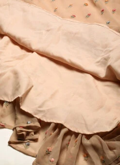 Peach Georgette Embroidered Maxi Dress Festive Wear -Deals Chic Lehenga Store Peach Georgette Embroidered Maxi Dress DRBS02210901 rrc4