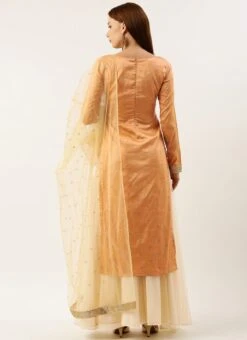 Bottom From Peach Jacquard N Cream Net Sharara Suit Set After Six Wear 11 Bottom From Peach Jacquard N Cream Net Sharara Suit Set After Six Wear -Deals Chic Lehenga Store Peach Jacquard N Cream Net Sharara Suit Set SLBS02301720 b 2
