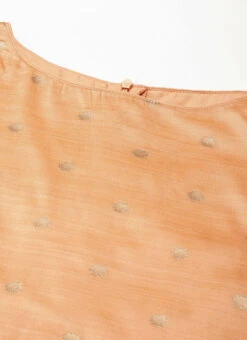 Dupatta From Peach Jacquard N Cream Net Sharara Suit Set After Six Wear -Deals Chic Lehenga Store Peach Jacquard N Cream Net Sharara Suit Set SLBS02301720 rrc1