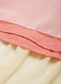 Peach N White Embroidered Tiered Maxi Dress Festive Wear -Deals Chic Lehenga Store Peach N White Embroidered Tiered Maxi Dress DRBS02206302 rrc3