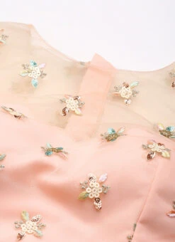 Peach N White Net Embroidered Lehenga Festive Wear -Deals Chic Lehenga Store Peach N White Net Embroidered Lehenga GHBS02211118 rrc1