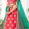 Pink Art Silk A Line Lehenga Party Wear