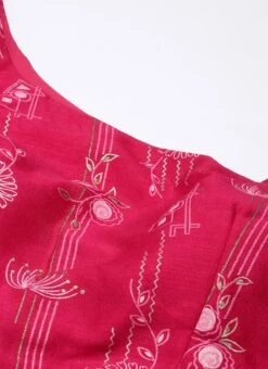 Skirt From Pink Art Silk Foil Printed Skirt Set After Six Wear -Deals Chic Lehenga Store Pink Art Silk Foil Printed Skirt Set IWBS02302304 rrc1