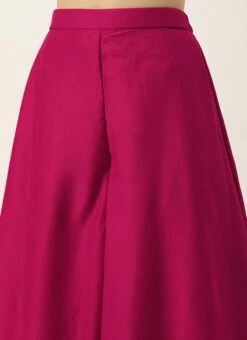 Top From Pink Art Silk Halter Neck Sharara Suit After Six Wear -Deals Chic Lehenga Store Pink Art Silk Halter Neck Sharara Suit SLBS02305248 rrc2 2